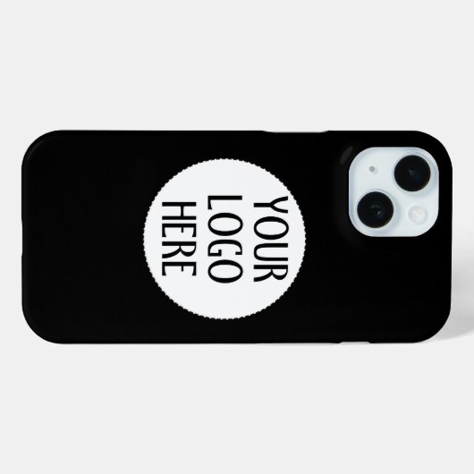 カスタマイズ白黒会社のロゴ Case-Mate iPhoneケース (裏面 (横))