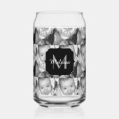 カスタマイズ白黒写真カスタムモノグラム ガラス缶 (裏面)