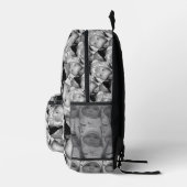 カスタマイズ白黒写真パターンMonogram プリントバックパック (右)