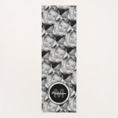 カスタマイズ白黒写真パターンMonogram ヨガマット (正面)