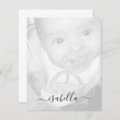 カスタマイズ白黒名紙シート (正面/裏面)