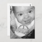 カスタマイズ白黒 ポストカード (正面/裏面)