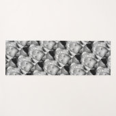 カスタマイズ白黒 ヨガマット (正面(横))