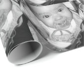 カスタマイズ白黒 ラッピングペーパー (ロールコーナー)