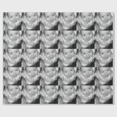 カスタマイズ白黒 ラッピングペーパー (フラット)