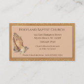カスタマイズ祈手の教会 名刺 (正面)