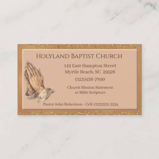 カスタマイズ祈手の教会 名刺