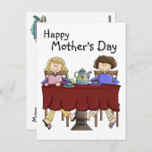 カスタマイズ私のお母さんのためのお茶- ポストカード (正面/裏面)