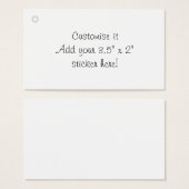 カスタマイズ空白のギフトラベル (正面&裏面)