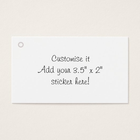カスタマイズ空白のギフトラベル (正面)