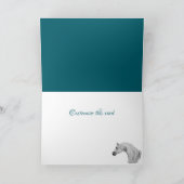 カスタマイズ空白の可能なアラビア馬カード シーズンカード (内部)