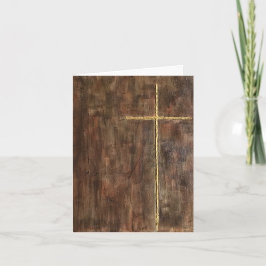 カスタマイズ空白の可能なクロスノートカード カード (正面)