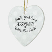 カスタマイズ空白の可能 – 独自の作成 セラミックオーナメント (左)