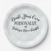 カスタマイズ空白の可能 – 独自の作成 ペーパープレート (正面)