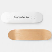 カスタマイズ空白の白 スケートボード (横)