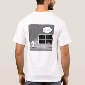 -カスタマイズ笑うことを保って下さい Tシャツ (裏面)