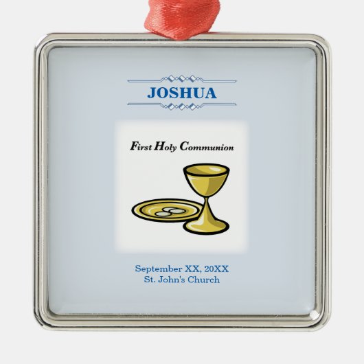 カスタマイズ第1交信体と血液 メタルオーナメント (正面)