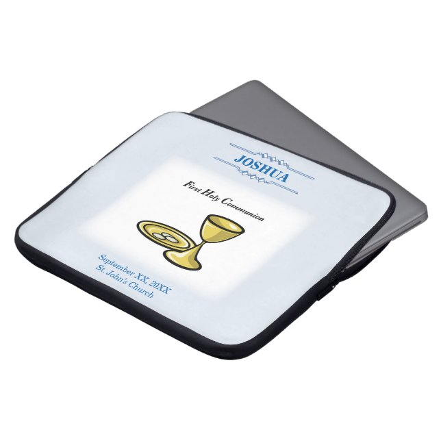 カスタマイズ第1交信体と血液 ラップトップスリーブ (正面上部)