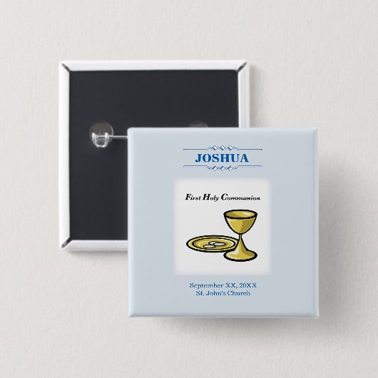 カスタマイズ第1交信体と血液 缶バッジ (正面&裏面)