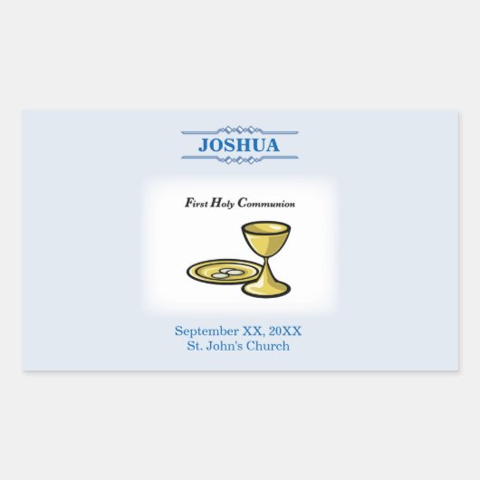 カスタマイズ第1交信体と血液 長方形シール (正面)