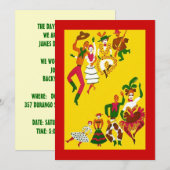 カスタマイズ簡単なウェスタン テーマのパーティー招待状 招待状 (正面/裏面)