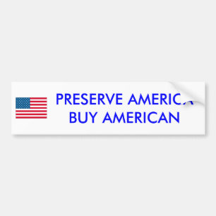 カスタマイズ米国、ジャムアメリカの買物のアメリカ人- バンパーステッカー