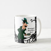 カスタマイズ系図学の探偵 コーヒーマグカップ (正面右)