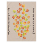 カスタマイズ紅葉感謝祭テーブルクロス テーブルクロス (正面)