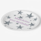 カスタマイズ紙のプレートとボウル – スリバーの星 ペーパープレート (アングル)