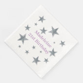 カスタマイズ紙ナプキンス – スライバースターズ (コーナー)