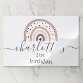 カスタマイズ紙ランチョンマットパッド – レインボサーモン ペーパーパッド (折り畳み)