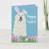 カスタマイズ素晴らし可能なピレネー復活祭 カード (正面)