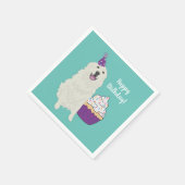 カスタマイズ素晴らし可能なピレネー誕生日ナプキンス スタンダードカクテルナプキン (角)