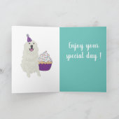 カスタマイズ素晴らし可能なPyreneesカード カード (内部)