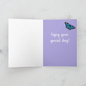 カスタマイズ素晴らし可能なPyreneesバタフライカード カード (内部)