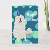 カスタマイズ素晴らし可能なPyrenees誕生日 カード (正面)