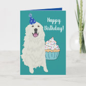 カスタマイズ素晴らし可能なPyrenees誕生日 カード (正面)