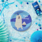 カスタマイズ素晴らし可能なPyrenees誕生日 ペーパープレート (パーティー)