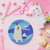 カスタマイズ素晴らし可能なPyrenees誕生日 ペーパープレート (パーティー)