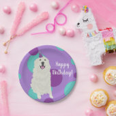 カスタマイズ素晴らし可能なPyrenees誕生日 ペーパープレート (パーティー)