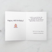 カスタマイズ素晴らし孫娘誕生日詩カード 案内状 (内部)