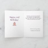 カスタマイズ素晴らし孫誕生日詩 案内状 (内部)