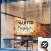 カスタマイズ素朴ウエスタン救済レストラン ウィンドウサイン (カフェ窓)