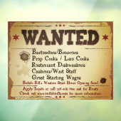 カスタマイズ素朴ウエスタン救済レストラン ウィンドウサイン (シート3)