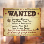 カスタマイズ素朴ウエスタン救済レストラン ウィンドウサイン (シート2)