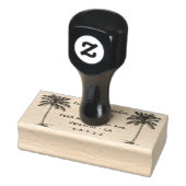 カスタマイズ素朴ビーチ/名前+差出人住所 ラバースタンプ (スタンプ)