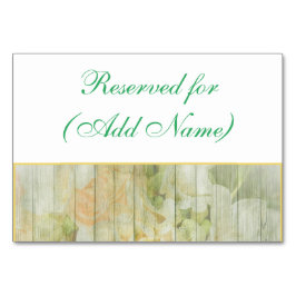 カスタマイズ素朴フローラ結婚カード テーブルナンバー