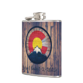 カスタマイズ素朴可能なコロラド木目Cフラスコ フラスク (左)