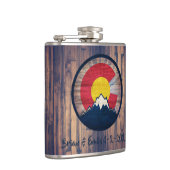 カスタマイズ素朴可能なコロラド木目Cフラスコ フラスク (右)