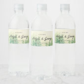 カスタマイズ素朴可能なフォレ結婚スト ペットボトルラベル (ボトル)